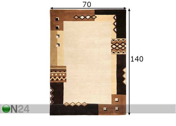 Matto Harmony 70x140 cm mitat