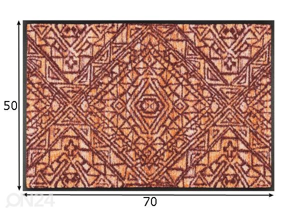 Matto Harmony red 50x75 cm mitat