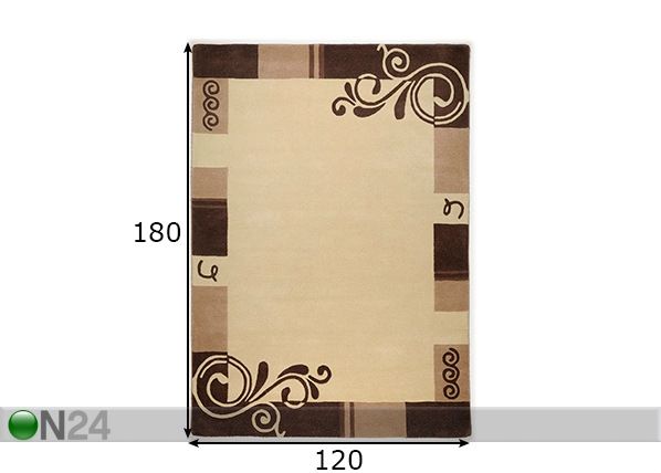 Matto Hawai 120x180 cm mitat