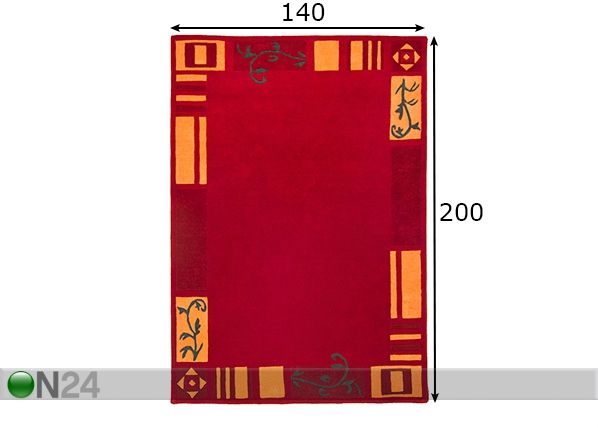 Matto Hawai 140x200 cm mitat