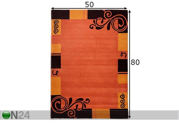 Matto Hawai 50x80 cm mitat
