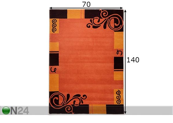 Matto Hawai 70x140 cm mitat