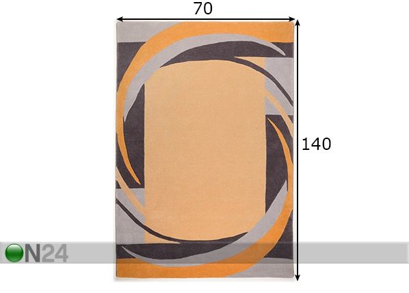 Matto Hawai 70x140 cm mitat