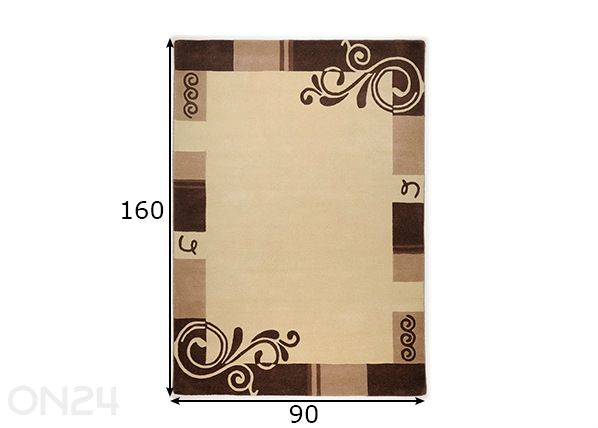 Matto Hawai 90x160 cm mitat