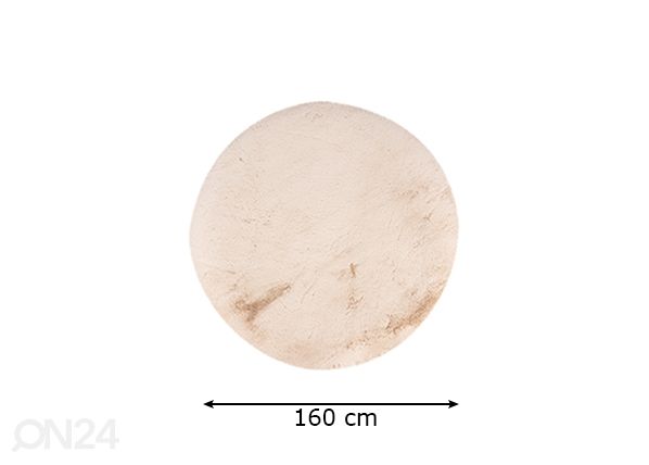 Matto Heaven Beige Ø160 cm mitat