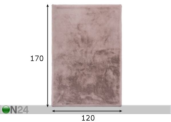 Matto Heaven Pink 120x170 cm mitat