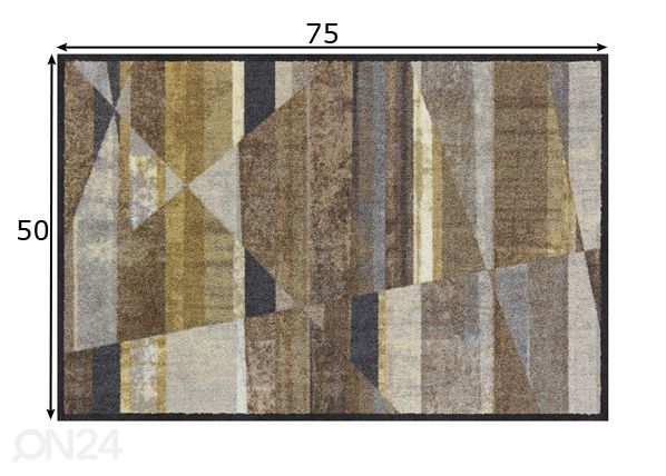 Matto Inclined Stripes glamour 50x75 cm mitat