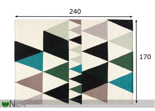 Matto INKA 170x240 cm mitat