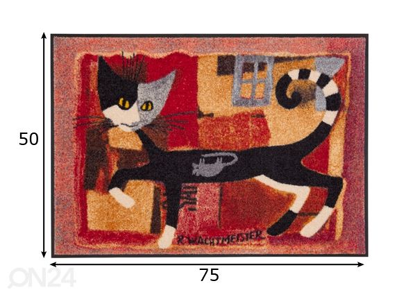 Matto IVANO WITH MOUSE 50x75 cm mitat