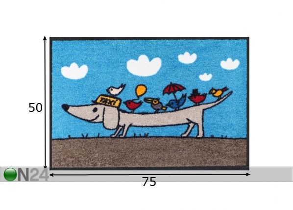 Matto JOE LE TAXI 50x75 cm mitat