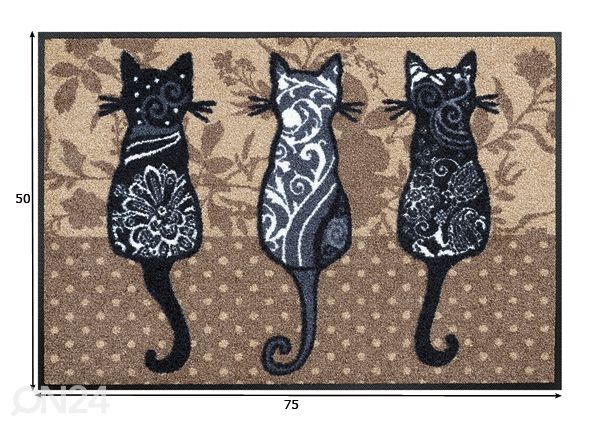 Matto KATZENBANDE 50x75 cm mitat