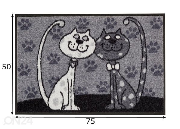 Matto KATZENPÄRCHEN 50x75 cm mitat