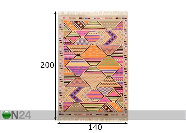 Matto Kelim-Royal 140x200 cm mitat