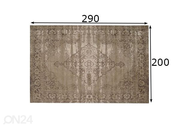 Matto Kelly 200x290 cm mitat