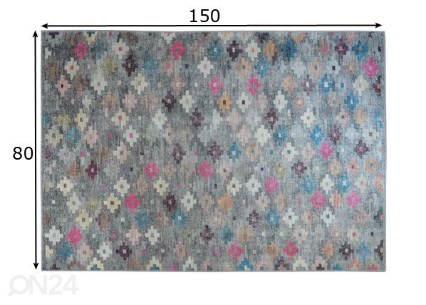 Matto Konia Multi 80x150 cm mitat