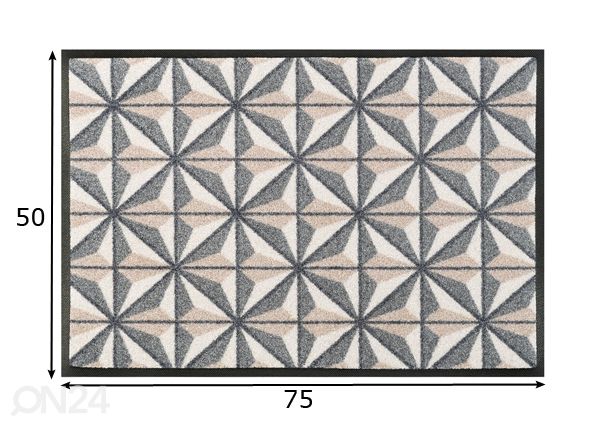 Matto KUBUS 50x75 cm mitat