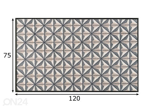 Matto KUBUS 75x120 cm mitat