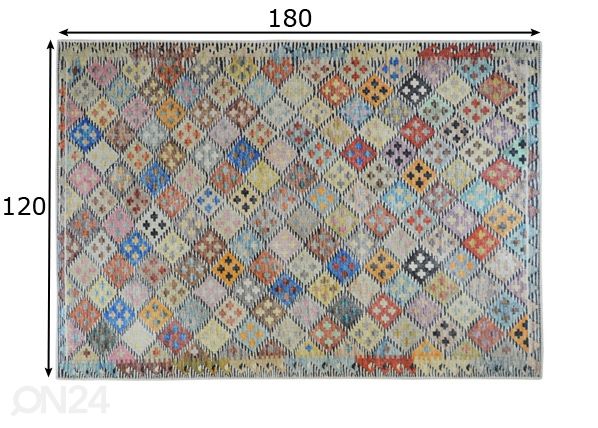 Matto Kurdi Multi 120x180 cm mitat