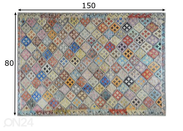 Matto Kurdi Multi 80x150 cm mitat