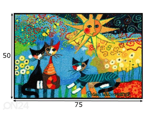 Matto LA DOLCE VITA 50x75 cm mitat
