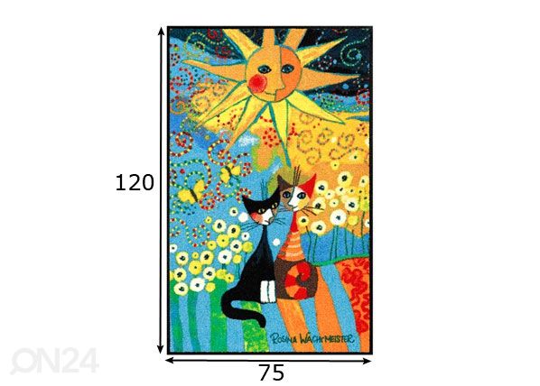 Matto LA DOLCE VITA 75x120 cm mitat