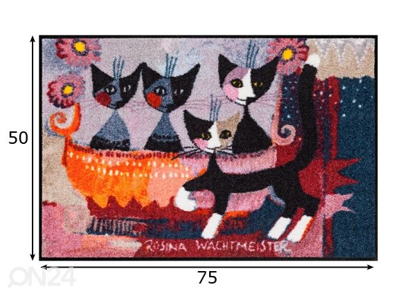 Matto LA MIA FAMIGLIA 50x75 cm mitat