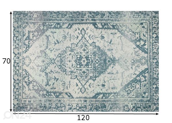 Matto Levi blue 70x120 cm mitat
