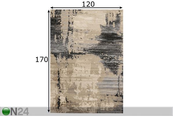 Matto Lexington Beige 120x170 cm mitat