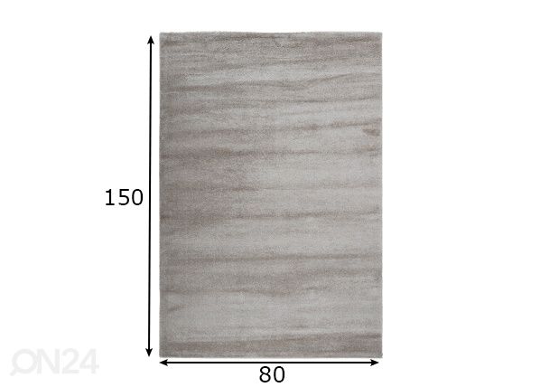 Matto Lima Taupe 80x150 cm mitat