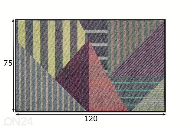 Matto LINATO 75x120 cm mitat