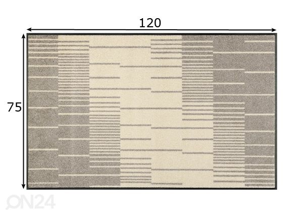 Matto Linus 75x120 cm mitat