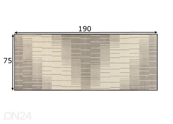 Matto Linus 75x190 cm mitat
