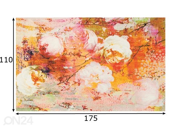 Matto LOVING ROSE 110x175 cm mitat