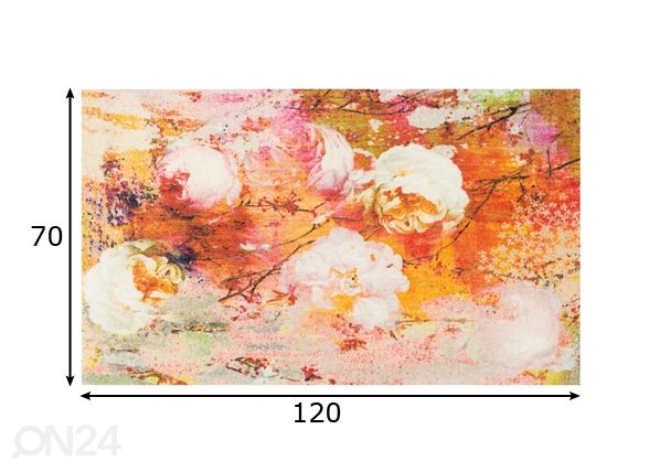 Matto LOVING ROSE 70x120 cm mitat