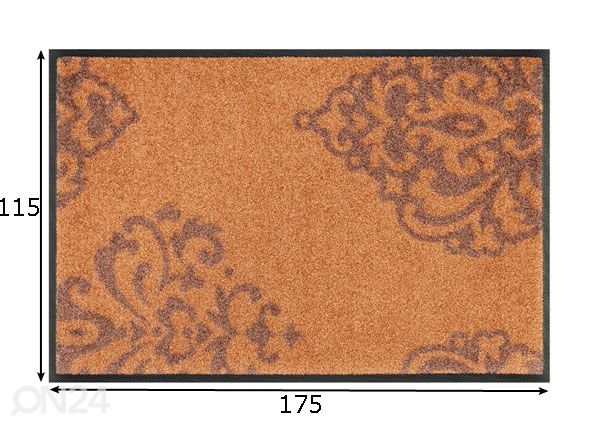 Matto Lucia copper 115x175 cm mitat