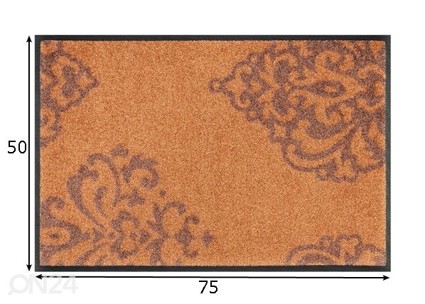 Matto Lucia copper 50x75 cm mitat