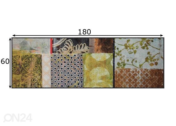 Matto Lucky Mood 60x180 cm mitat