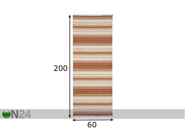 Matto MALVA 60x200 cm mitat