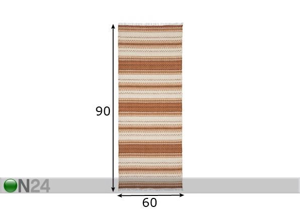Matto MALVA 60x90 cm mitat
