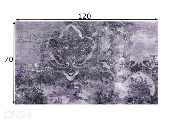 Matto Marbled Paisley 70x120 cm mitat