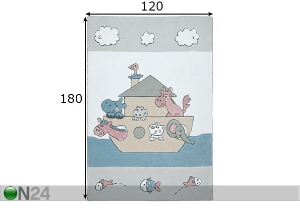 Matto Maui 120x180 cm mitat