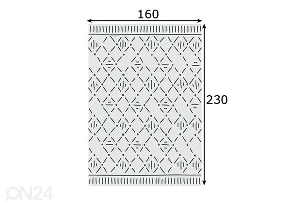 Matto Maya 160x230 cm mitat