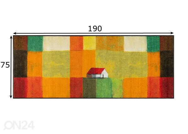 Matto Meadow Lands 75x190 cm mitat