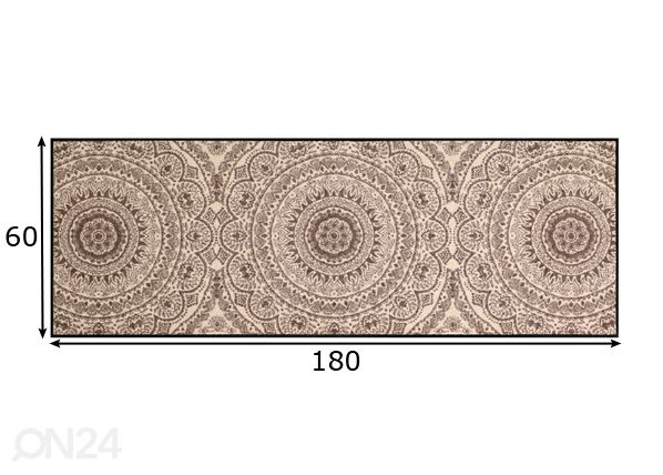 Matto Medaillon 60x180 cm mitat