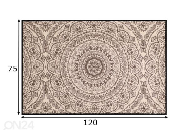 Matto Medaillon 75x120 cm mitat