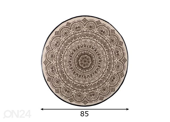 Matto MEDAILLON NOUGAT Ø85 cm mitat