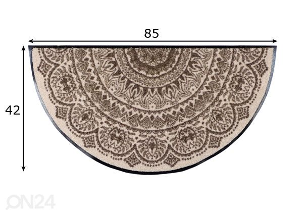 Matto MEDAILLON NOUGAT 42x85 cm mitat