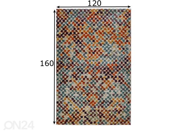 Matto Mesh Multi 120x160 cm mitat