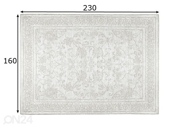 Matto Meshet Stone 160x230 cm mitat