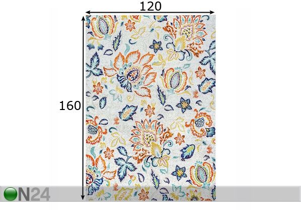 Matto Millefiori Multi 120x160 cm mitat